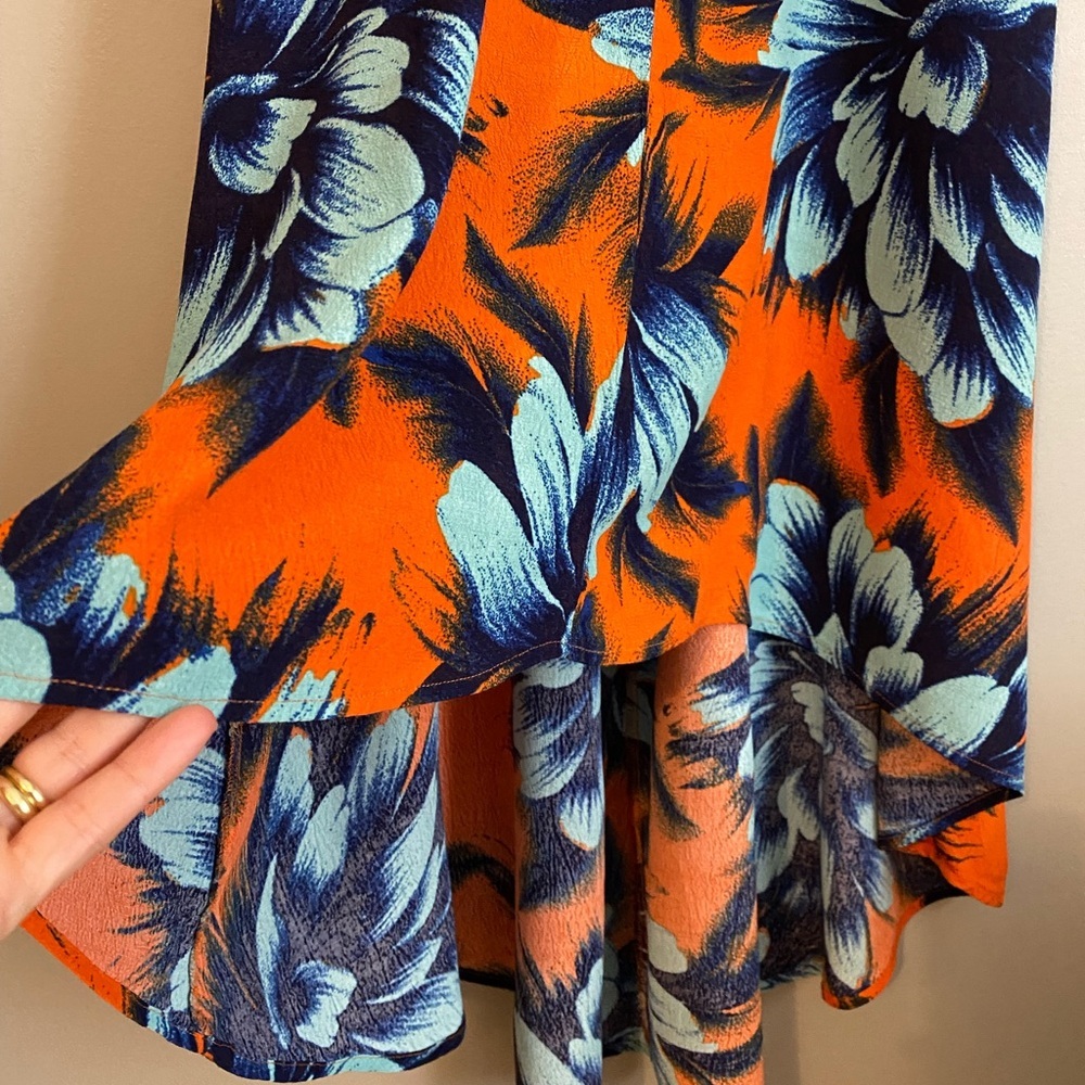 Anthropologie Maeve Floral Dress High Low Sleeveless Size 2 - Picture 3 of 11